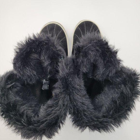 Sorel Tivoli Women's Waterproof Suede Lace Up Boots Black NL2089-010 US Size 6 - Picture 5 of 9